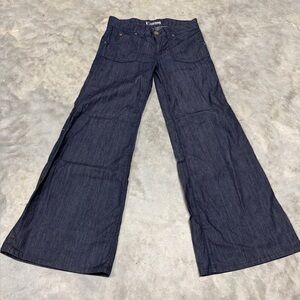 Hudson Y2K Deluxe Wide Leg Low Rise Dark Wash Jeans Women’s 27 USA